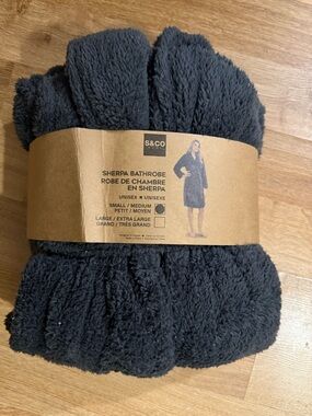 Sherpa Bathrobe - Black